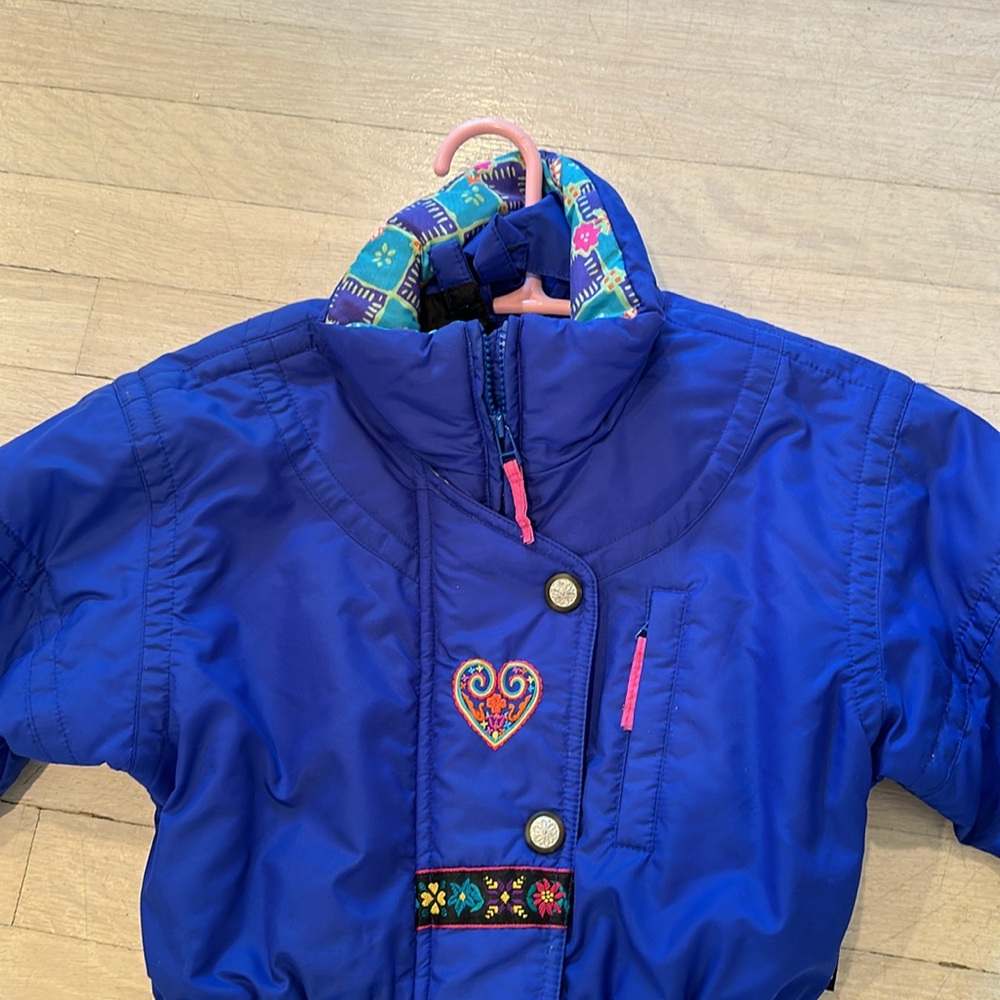 Vintage Obermeyer Children’s Onesie Ski Snow Suit EUC with Hood - Picture 2 of 5
